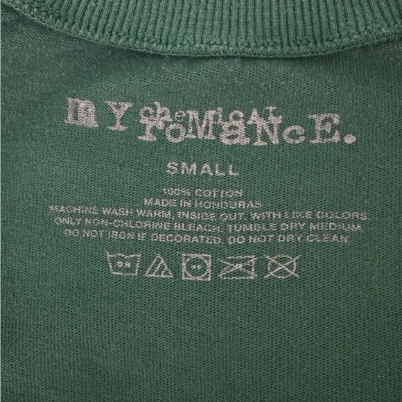 My Chemical Romance Green Small Sweet Revenge Romance Cotton One-Sided T-shirt - Picture 4 of 4